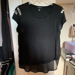 Black Too with Jeweled Sleeves